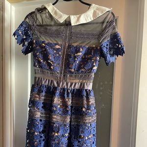 Selfp portrait dress